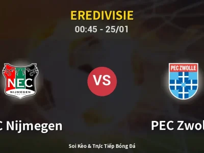 Kết Quả: NEC Nijmegen 2-1 PEC Zwolle – Highlight & Bàn Thắng | Eredivisie