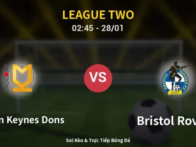 Kết Quả: Milton Keynes Dons 1-0 Bristol Rovers – Highlight & Bàn Thắng | League Two