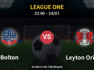 Soi Kèo Bolton vs Leyton Orient – 22:00 24/01 | Nhận Định, Dự Đoán Tỷ Số