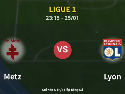 Soi Kèo Metz vs Lyon – 23:15 25/01 | Nhận Định, Dự Đoán Tỷ Số