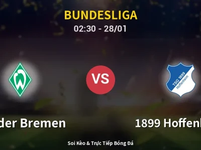 Kết Quả: Werder Bremen 0-2 1899 Hoffenheim – Highlight & Bàn Thắng | Bundesliga