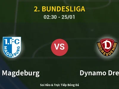 Kết Quả: 1. FC Magdeburg 1-2 Dynamo Dresden – Highlight & Bàn Thắng | 2. Bundesliga