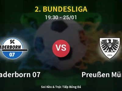 Kết Quả: SC Paderborn 07 2-1 Preußen Münster – Highlight & Bàn Thắng | 2. Bundesliga