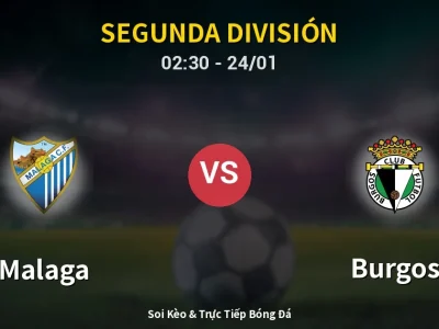 Kết Quả: Malaga 3-0 Burgos – Highlight & Bàn Thắng | Segunda División
