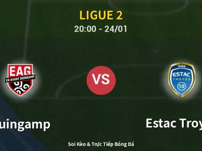 Soi Kèo Guingamp vs Estac Troyes – 20:00 24/01 | Nhận Định, Dự Đoán Tỷ Số