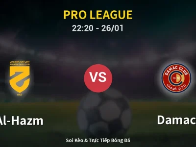 🔴 Trực Tiếp: Al-Hazm 0-0 Damac – Link Xem Pro League (Full HD)