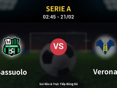 Kết Quả: Sassuolo 3-0 Verona – Highlight & Bàn Thắng | Serie A