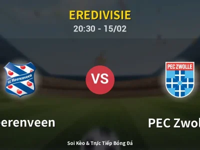 Kết Quả: Heerenveen 4-2 PEC Zwolle – Highlight & Bàn Thắng | Eredivisie