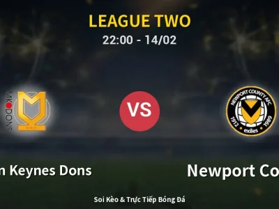 Soi Kèo Milton Keynes Dons vs Newport County – 22:00 14/02 | Nhận Định, Dự Đoán Tỷ Số