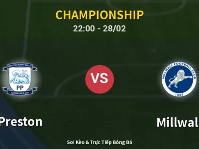 Soi Kèo Preston vs Millwall – 22:00 28/02 | Nhận Định, Dự Đoán Tỷ Số