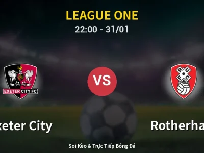 Soi Kèo Exeter City vs Rotherham – 22:00 31/01 | Nhận Định, Dự Đoán Tỷ Số