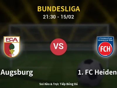 🔴 Trực Tiếp: FC Augsburg 0-0 1. FC Heidenheim – Link Xem Bundesliga (Full HD)