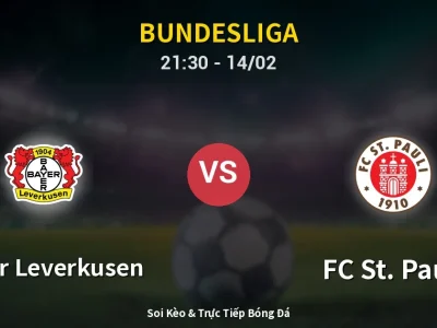 Soi Kèo Bayer Leverkusen vs FC St. Pauli – 21:30 14/02 | Nhận Định, Dự Đoán Tỷ Số