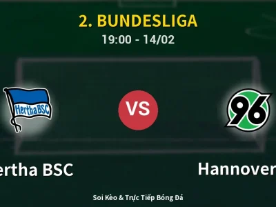 🔴 Trực Tiếp: Hertha BSC 0-2 Hannover 96 – Link Xem 2. Bundesliga (Full HD)