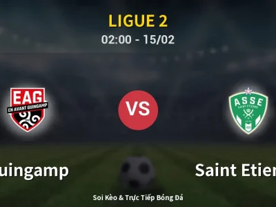Kết Quả: Guingamp 1-2 Saint Etienne – Highlight & Bàn Thắng | Ligue 2