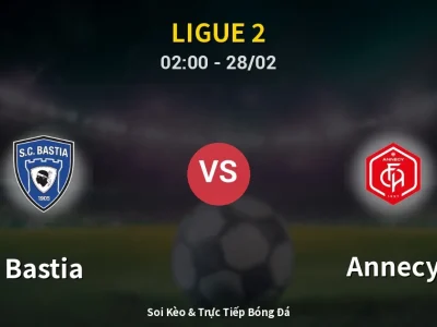 Kết Quả: Bastia 0-2 Annecy – Highlight & Bàn Thắng | Ligue 2