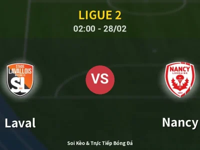 Kết Quả: Laval 1-1 Nancy – Highlight & Bàn Thắng | Ligue 2