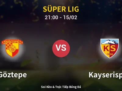 🔴 Trực Tiếp: Göztepe 0-0 Kayserispor – Link Xem Süper Lig (Full HD)