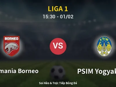 Kết Quả: Pusamania Borneo 2-1 PSIM Yogyakarta – Highlight & Bàn Thắng | Liga 1