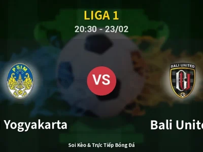 🔴 Trực Tiếp: PSIM Yogyakarta 1-3 Bali United – Link Xem Liga 1 (Full HD)