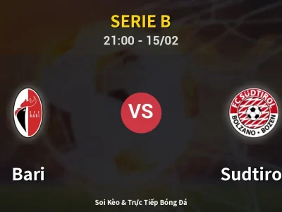 🔴 Trực Tiếp: Bari 1-2 Sudtirol – Link Xem Serie B (Full HD)