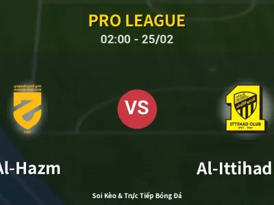 Kết Quả: Al-Hazm 1-1 Al-Ittihad FC – Highlight & Bàn Thắng | Pro League