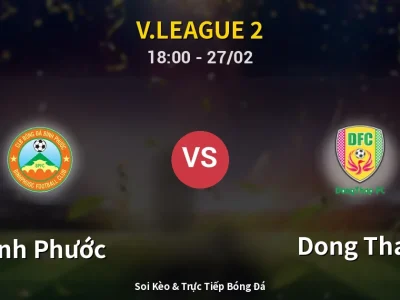 Kết Quả: Bình Phước 5-1 Dong Thap – Highlight & Bàn Thắng | V.League 2