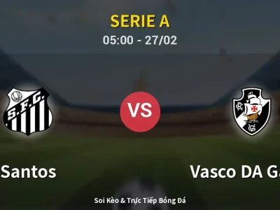 Kết Quả: Santos 2-1 Vasco DA Gama – Highlight & Bàn Thắng | Serie A