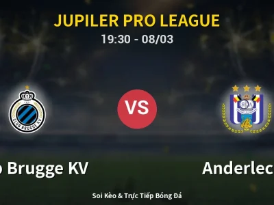 🔴 Trực Tiếp: Club Brugge KV 1-2 Anderlecht – Link Xem Jupiler Pro League (Full HD)