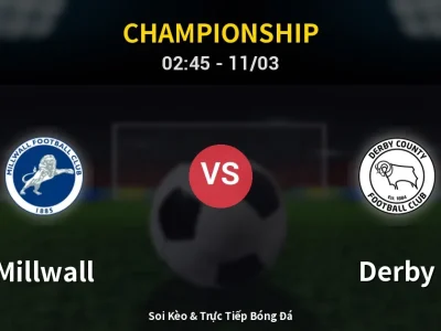 Kết Quả: Millwall 1-0 Derby – Highlight & Bàn Thắng | Championship