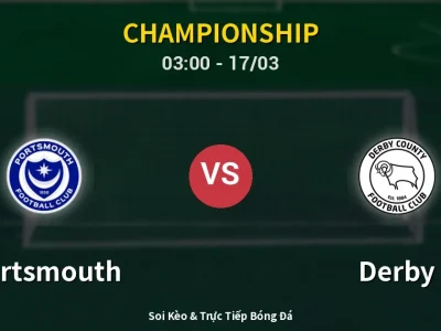 Kết Quả: Portsmouth 0-1 Derby – Highlight & Bàn Thắng | Championship