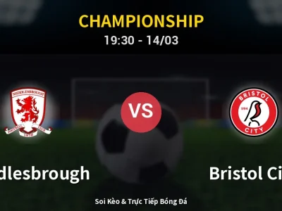 Kết Quả: Middlesbrough 1-1 Bristol City – Highlight & Bàn Thắng | Championship