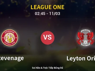 Kết Quả: Stevenage 1-2 Leyton Orient – Highlight & Bàn Thắng | League One