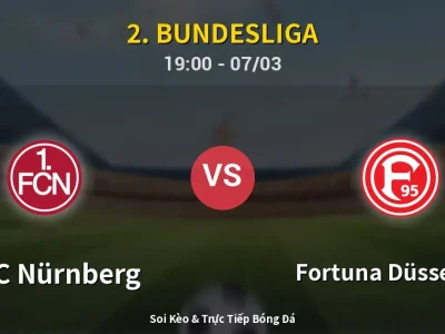 Kết Quả: 1. FC Nürnberg 0-1 Fortuna Düsseldorf – Highlight & Bàn Thắng | 2. Bundesliga