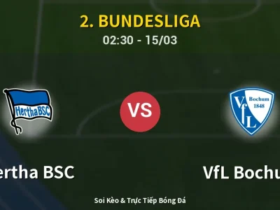 Kết Quả: Hertha BSC 1-1 VfL Bochum – Highlight & Bàn Thắng | 2. Bundesliga