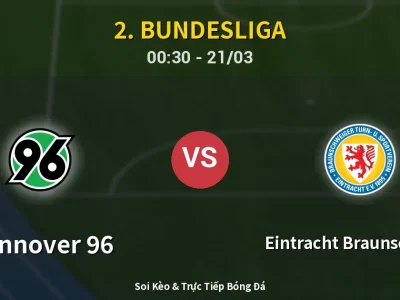 Kết Quả: Hannover 96 1-0 Eintracht Braunschweig – Highlight & Bàn Thắng | 2. Bundesliga