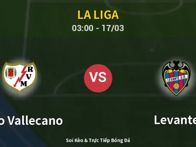 🔴 Trực Tiếp: Rayo Vallecano 0-1 Levante – Link Xem La Liga (Full HD)