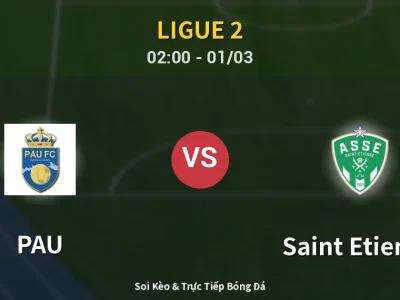 Kết Quả: PAU 0-3 Saint Etienne – Highlight & Bàn Thắng | Ligue 2