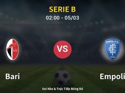 Kết Quả: Bari 2-1 Empoli – Highlight & Bàn Thắng | Serie B
