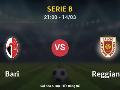 🔴 Trực Tiếp: Bari 4-0 Reggiana – Link Xem Serie B (Full HD)