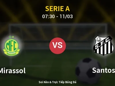 Kết Quả: Mirassol 2-2 Santos – Highlight & Bàn Thắng | Serie A
