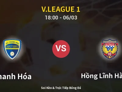 Kết Quả: Thanh Hóa 0-1 Hồng Lĩnh Hà Tĩnh – Highlight & Bàn Thắng | V.League 1