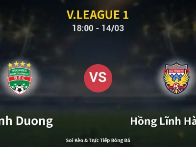 Kết Quả: Binh Duong 2-0 Hồng Lĩnh Hà Tĩnh – Highlight & Bàn Thắng | V.League 1