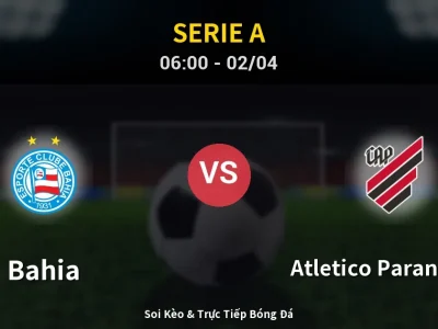 Kết Quả: Bahia 3-0 Atletico Paranaense – Highlight & Bàn Thắng | Serie A